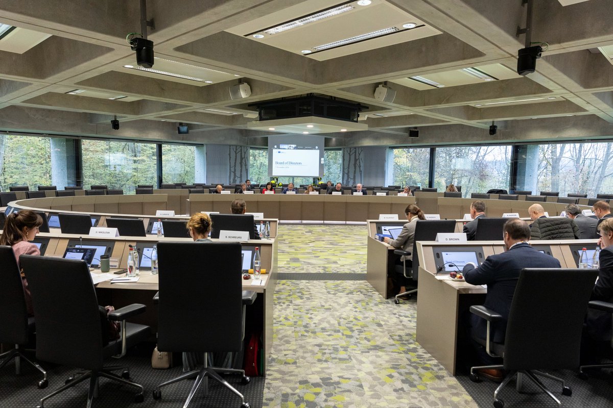 EIF_EU's tweet photo. 📸 Very productive @EIF_EU Board meeting yesterday, chaired by @EIB VP @GelsoVigliotti.

New equity and debt transactions totalling up to €622m were approved, as well as a new mandate to support investments in the Baltic region and key enhancements to #InvestEU🇪🇺 https://t.co/QmrPXUuUX1