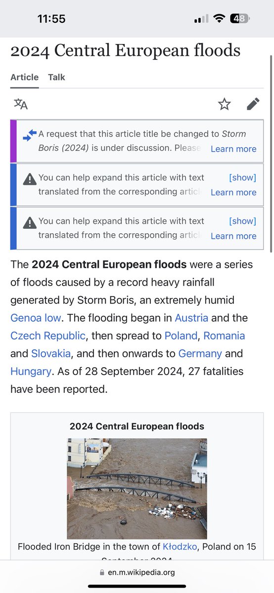 ZawadkaMarek's tweet image. Ale ktoś świetną robotę robi: en.wikipedia.org/wiki/2024_Span… #Powódź 
Cc: @WodyPolskie @RZGWWroclaw @RZGWwGliwicach @RZGWSzczecin @RZGWGdansk @RZGWPoznan @RZGWWarszawa @RZGWRzeszow @RZGWLublin1 @RZGWBialystok @RZGWKrakow @NaWodzie @KrissKrzysztof @dar_c1 @polskieporty  @KapitanLisowski…