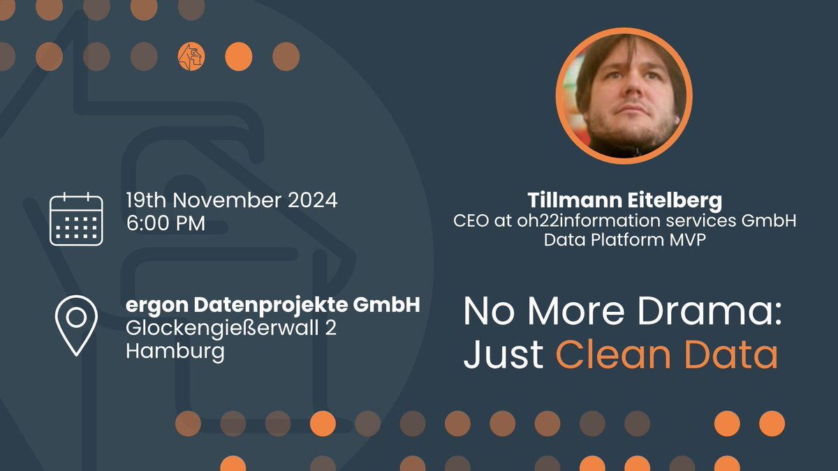 HEDDA.IO (@heddaio) on Twitter photo 🚀 Don’t miss the next Community meetup in Hamburg sponsored by <a href="/ergonweb/">ERGON Datenprojekte</a> with <a href="/_Tillmann/">Tillmann Eitelberg</a> addressing #DataQuality challenges with HEDDA.IO
<a href="/Meetup/">Meetup</a>: buff.ly/3NYRmQY 🚀 Don’t miss the next Community meetup in Hamburg sponsored by <a href="/ergonweb/">ERGON Datenprojekte</a> with <a href="/_Tillmann/">Tillmann Eitelberg</a> addressing #DataQuality challenges with HEDDA.IO
<a href="/Meetup/">Meetup</a>: buff.ly/3NYRmQY