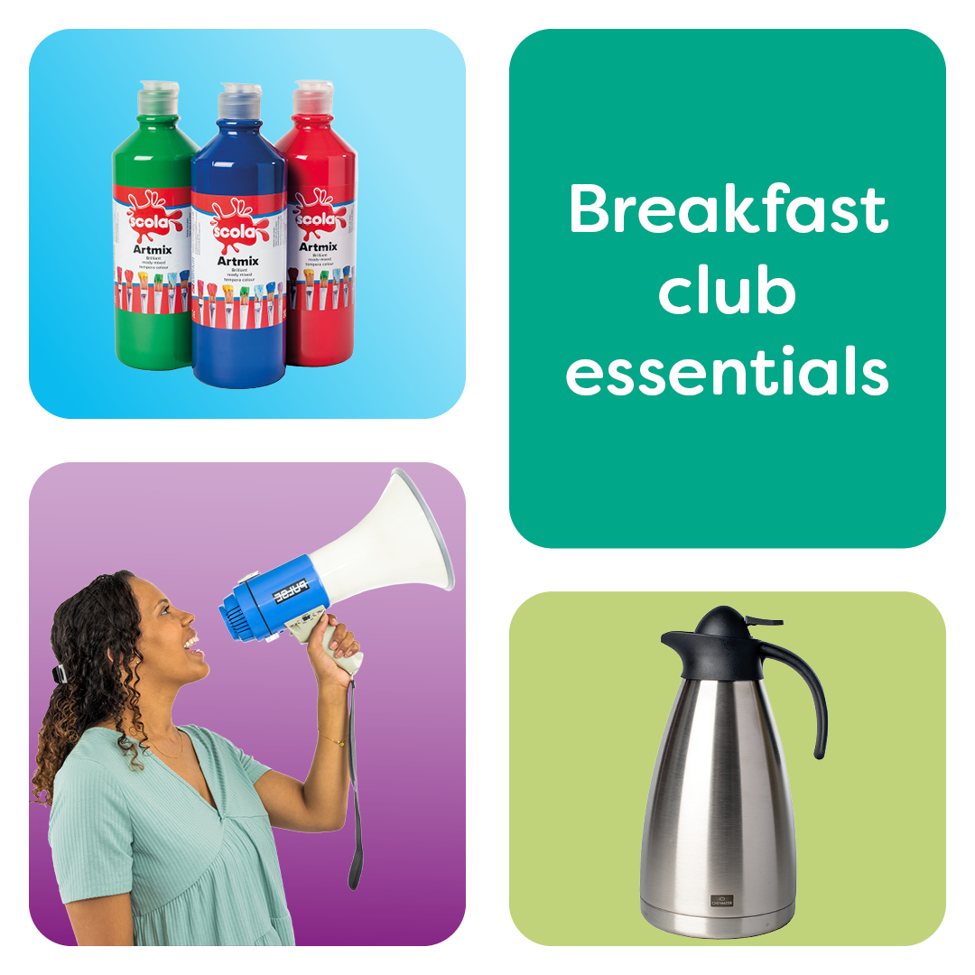With the government’s pledge to fund breakfast clubs in primary schools in England, we’ve collated a range of products so you can create the ultimate breakfast clubs with a fun, nurturing and comfortable environment to support your students.

Shop now at espo.org.