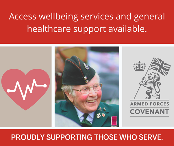 Prioritise your health and wellbeing. 👩‍⚕️

Here’s our guide of healthcare services available to the armed forces community: orlo.uk/BxUaq

If you support forces personnel as part of your job, let them know what help is out there.

#ArmedForcesCovenant #RemembranceDay