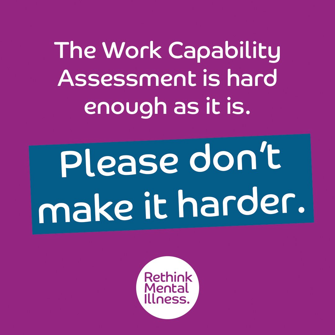 Rethink_'s tweet image. 🧵THREAD

We are becoming increasingly concerned about proposed changes to the Work Capability Assessment.

We understand that the government needs to make difficult decisions. But these changes would be unequivocally the wrong choice.

Here&apos;s why 👇