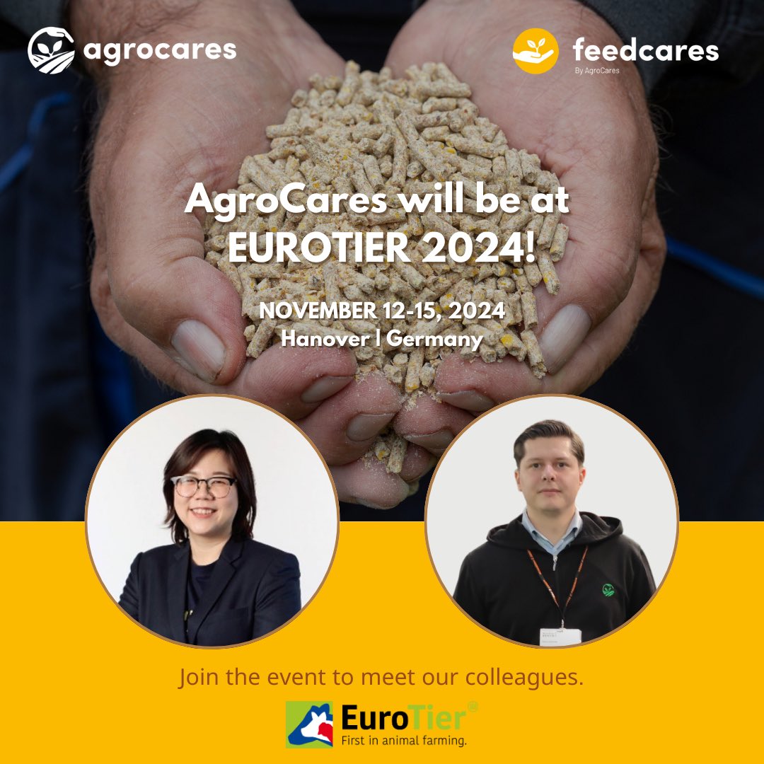 AgroCaresWorld's tweet photo. Join AgroCares at @EuroTier 2024!
#agrocares #nutrientintelligence
#eurotier2024 #feedcares #feedtesting #agricultureinnovation
#hanover #germany https://t.co/ElxzDvNlK9