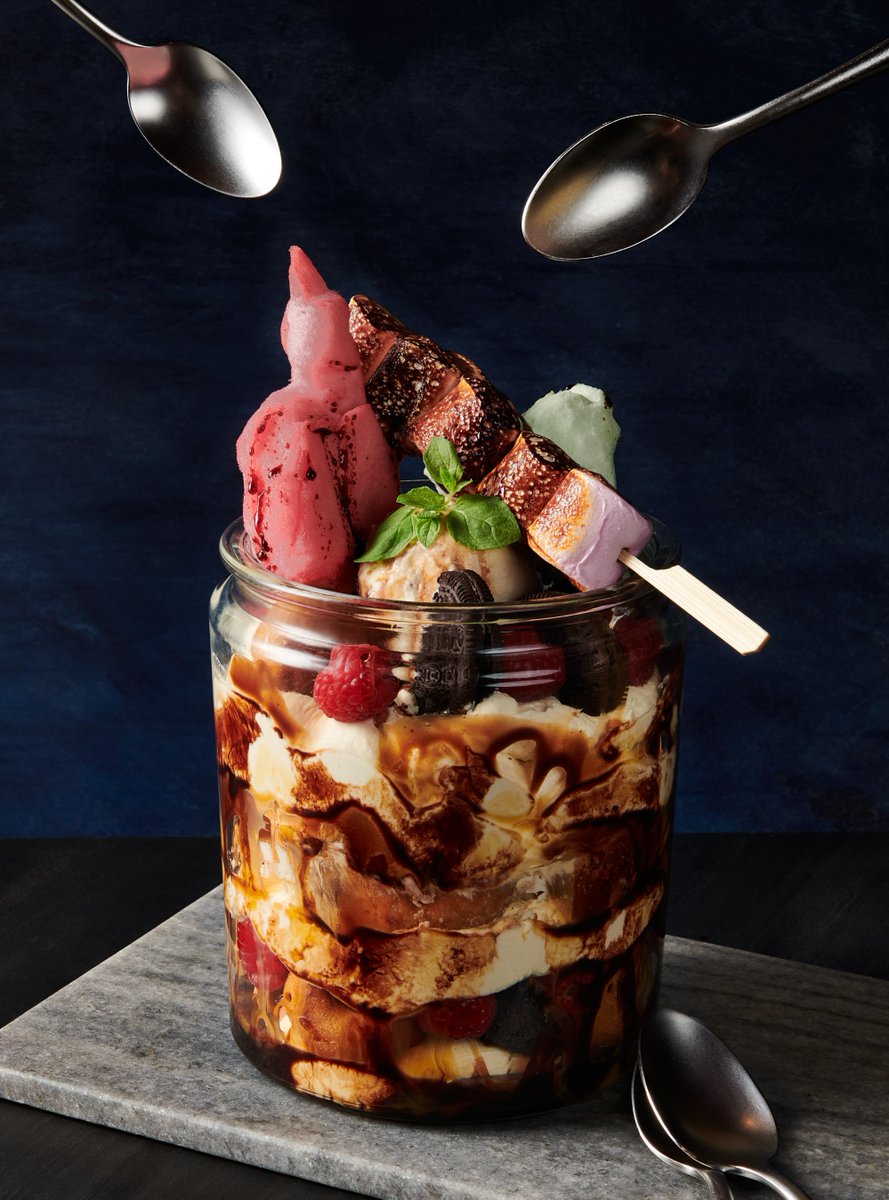 We have a whole host of new menu items you need to try!🍫🍩🍨 
Including our Hole in One sharing dessert - Brownie, belgian waffle, mascarpone cream, vanilla ice cream, caramel sauce, chocolate sauce and mini doughnuts!