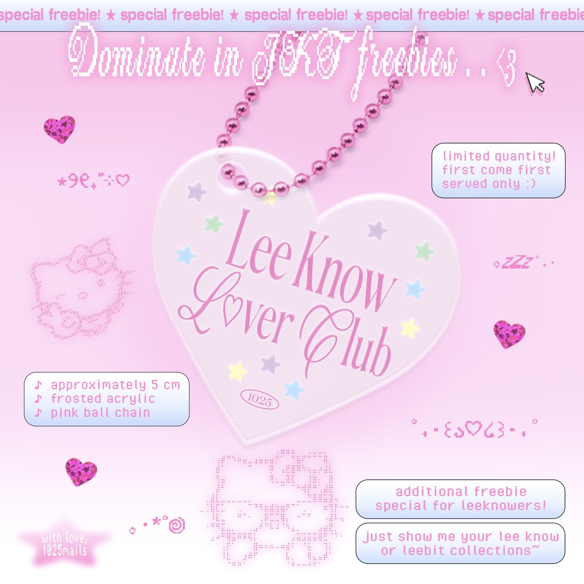 ꒰ rts &amp; likes are appreciated ꒱

hi! i will giving away these freebies at
#dominATE_JAKARTA <3

✩ exact time &amp; place tba
✩ please read the rules carefully
✩ will lock the account on d-day
✩ kindly tag me if you get one :]

see you there . ⋆ .ᐟ ♡♪