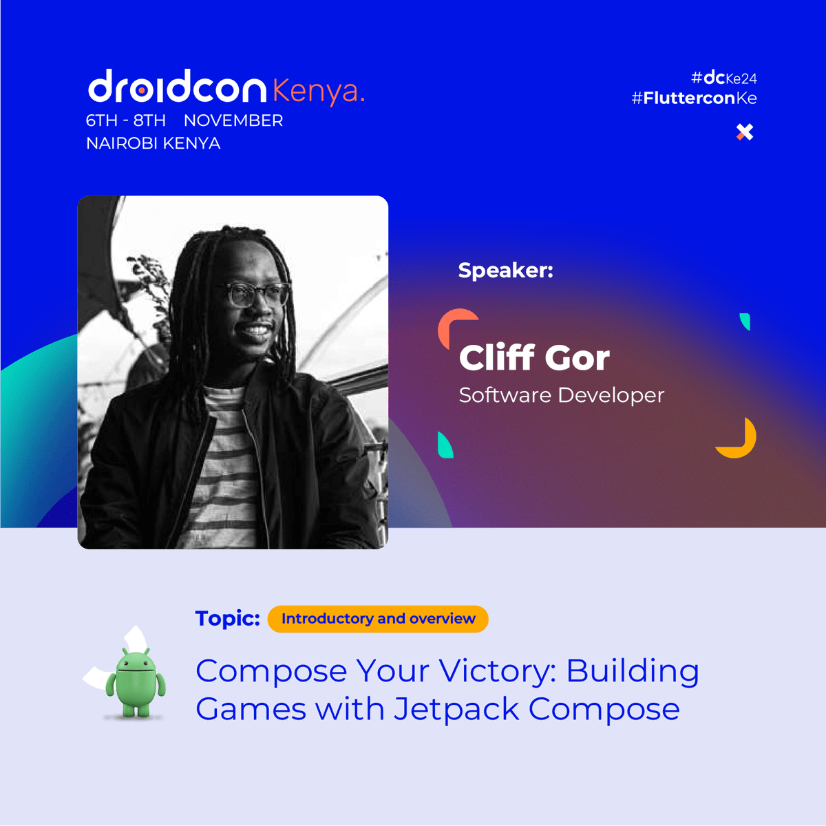 🎮 Ready to level up your game development? Join <a href="/cliffgor_/">Cliff Gor ⚛️ 🇰🇪</a> as we dive into "Compose Your Victory: Building Games with Jetpack Compose" at #dcke24! This session will show how to use Jetpack Compose to craft immersive and responsive game UIs, with tips on performance optimization,