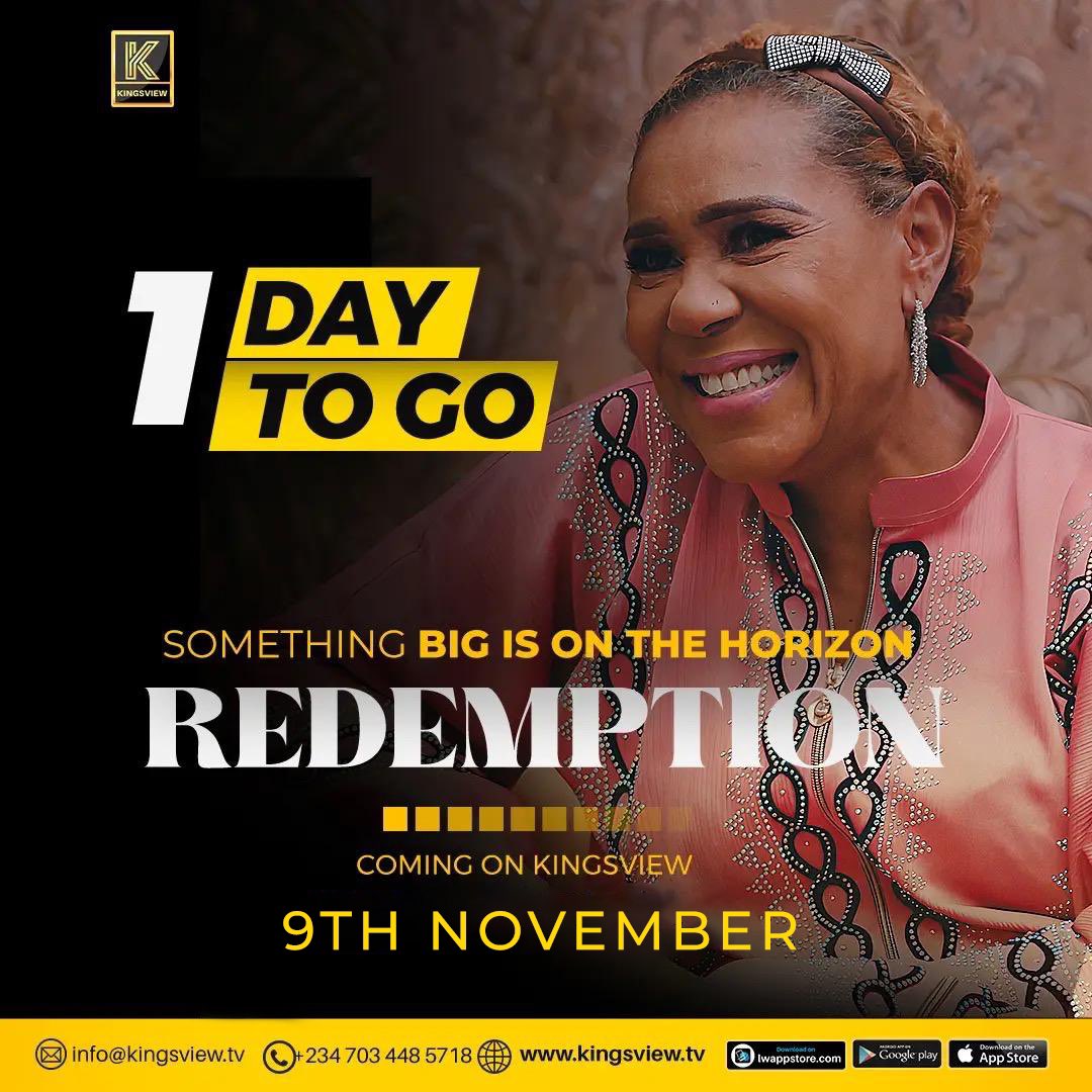 KingsViewTV's tweet photo. ♨️♨️ 🇹 🇴 🇲 🇴 🇷 🇷 🇴 🇼  

1️⃣ DAY TO GO 

🇷 🇪 🇩 🇪 🇲 🇵 🇹 🇮 🇴 🇳 IS COMING 🎞️🎬📽️🎉🍿💃

Exclusively on Kingsview 🎉🥳💃

 Directed by: Edward Uka @edward_uka 
 Written by: Saviour Kings Bob

#KingsView 
#Entertainment 
#Movieworld - https://t.co/SNP4xKBmxS
