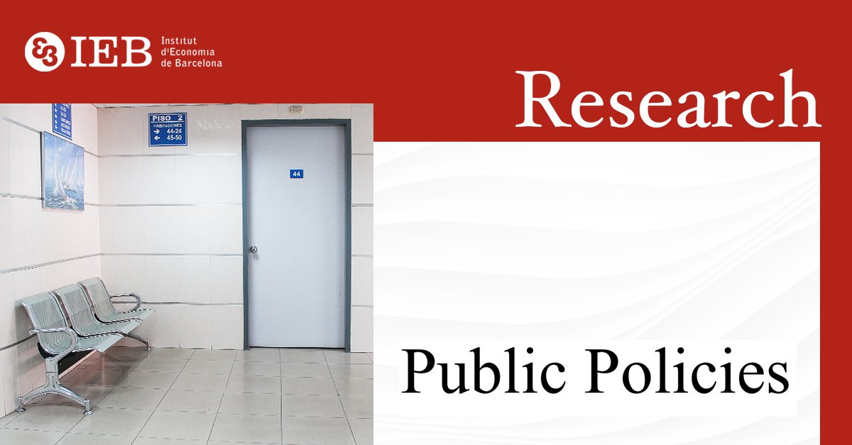 The IEB Research Program in #PublicPolicy's mission is to encourage research related to the design, implementation &amp; evaluation of public policies in order to meet social needs.

The program is led by the researchers @ruizvalenzuelaj and @jvazquezgrenno.

Keep reading! 🧵👇 (1/6)