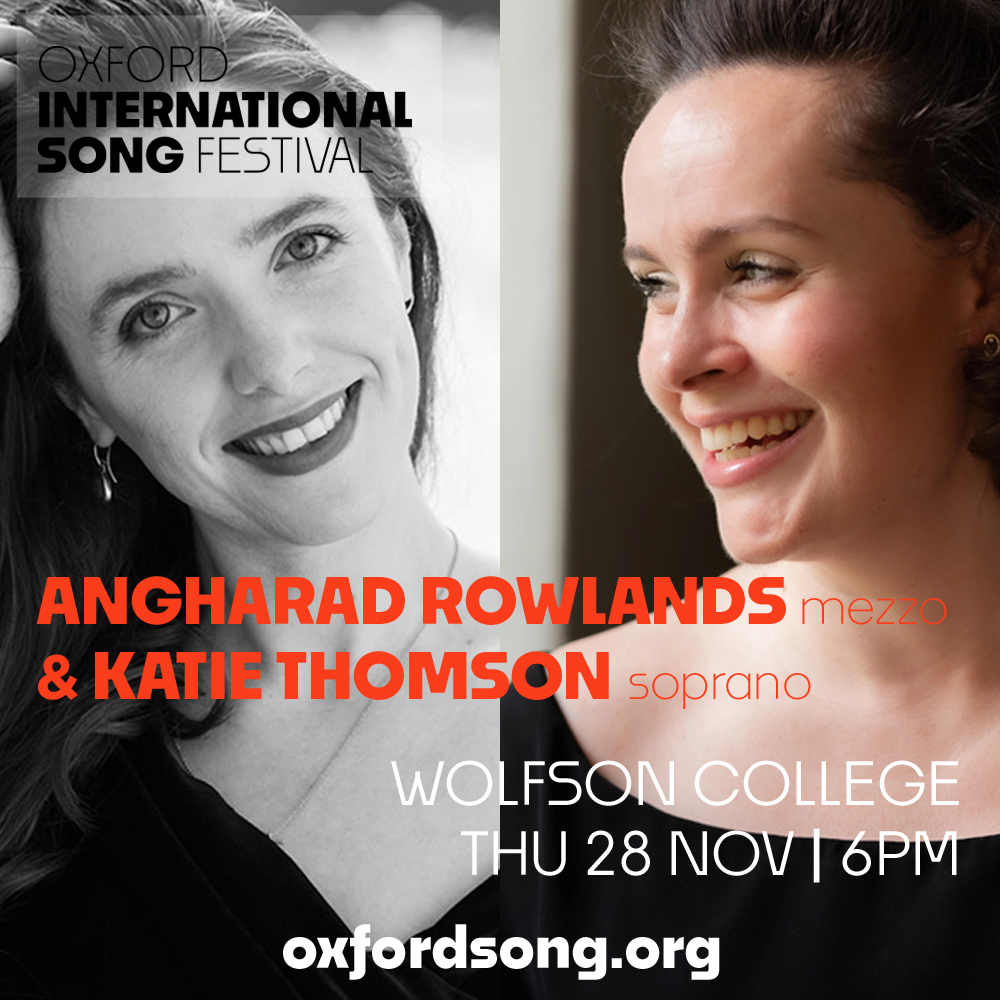 Oxford Song (formerly Oxford Lieder) (@oxfordsong) on Twitter photo . @angharadmezzo & @scottish_katy join forces with pianist <a href="/SholtoKynoch/">Sholto Kynoch</a> for a special Song at Wolfson performance on 28 November. They will be joined in Debussy's extraordinary canata La Dameoiselle Élue by female voices from <a href="/queenschoir/">Choir of The Queen's College, Oxford</a> 🎶
Full details oxfordsong.org/events/song-at… . @angharadmezzo & @scottish_katy join forces with pianist <a href="/SholtoKynoch/">Sholto Kynoch</a> for a special Song at Wolfson performance on 28 November. They will be joined in Debussy's extraordinary canata La Dameoiselle Élue by female voices from <a href="/queenschoir/">Choir of The Queen's College, Oxford</a> 🎶
Full details oxfordsong.org/events/song-at…