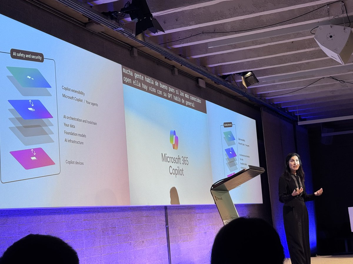 Oriol Borrás-Gené #YoSoyURJC 🏳️🌈 (@orioltic) on Twitter photo 🚀 Explorando el futuro de la IA en el entorno laboral en el #MicrosoftCopilotTour en Madrid 🚀
Ayer tuve el privilegio de asistir junto a
<a href="/dcaraban/">David Carabantes Alarcón</a> <a href="/PiedadUrjc/">Piedad Tolmos</a> 🚀 Explorando el futuro de la IA en el entorno laboral en el #MicrosoftCopilotTour en Madrid 🚀
Ayer tuve el privilegio de asistir junto a
<a href="/dcaraban/">David Carabantes Alarcón</a> <a href="/PiedadUrjc/">Piedad Tolmos</a>