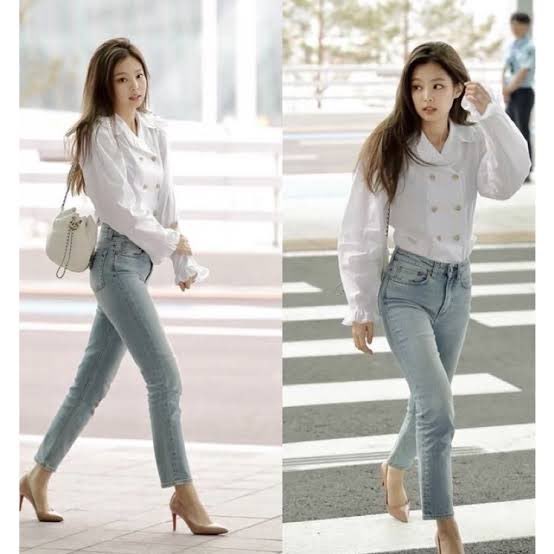 wonicls's tweet photo. i think these ones j3nnie wore are also cute like sorta skinny https://t.co/PWE5Mpt83I