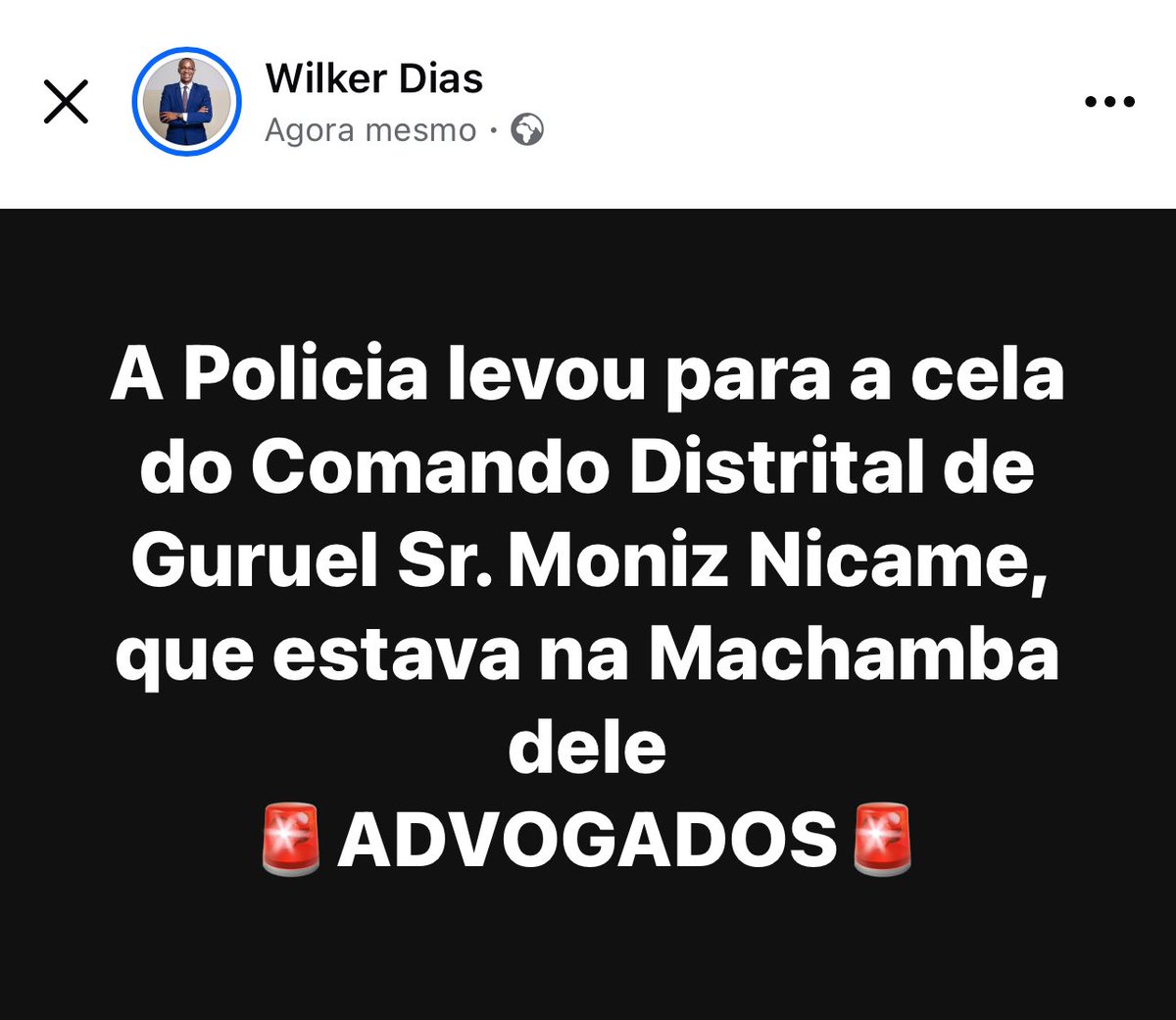 Ainda temos vários irmãos detidos nas diversas celas do país, 
Vamos ajudar?