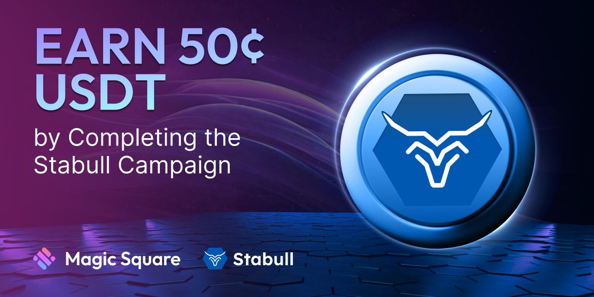 MagicStoreWeb3's tweet photo. 🔥New Hot Offer🔥

Grab Your Reward in the @stabullfinance Campaign!

Be one of the first 5,100 to complete the tasks and secure 50¢ USDT.

Don’t miss this exclusive offer!👇
https://t.co/BHJ2R61w5g https://t.co/1bkd3IWZS6