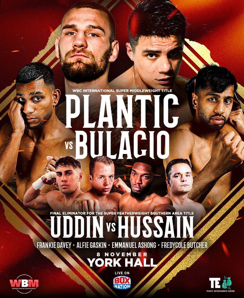 FIGHT NIGHT 

Big Night of Boxing at the Iconic York Hall

Live and Exclusive on <a href="/BoxNation_TV/">BoxNation</a> from 5.45pm