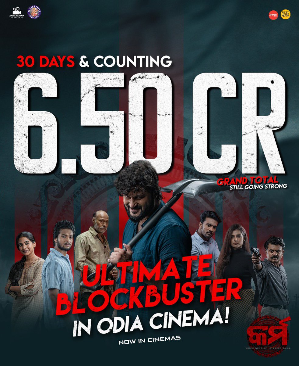 anupam_patnaik9's tweet photo. Respect, Unity and Discipline will take our industry forward. No matter its television, web or films. Keep on working hard, Karma ra phala sabu bele miliba.
🔥🔥🔥🔥🔥

#karmaodiafilm #karma #karmaodiacinema #blockbuster #raavanodiafilm #raavan @AnubhavMohanty_ https://t.co/S4cT7DycyB