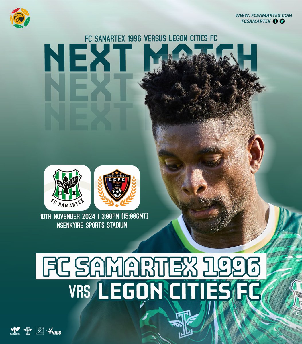 𝙉𝙚𝙭𝙩 𝙐𝙥! We're back home on Sunday at the FORTRESS Nsenkyire Sports Arena. 

🆚 Legon Cities FC  

#TimberGiants