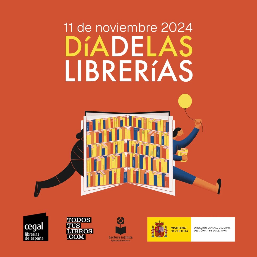 El lunes 11 de noviembre es el #DíadelasLibrerías 📕📙📗
Aprovecha el fin de semana comprando en tu librería <a href="/todostuslibros_/">Todostuslibros</a> y <a href="/LibreriasCEGAL/">CEGAL</a> ese libro 📖  que quieres leer o regalar 🎁.
Yo ya he elegido los míos 📚 😉

#DisfrutaLeyendo 📖
#milibreríaesdebarrio
#LIJ
