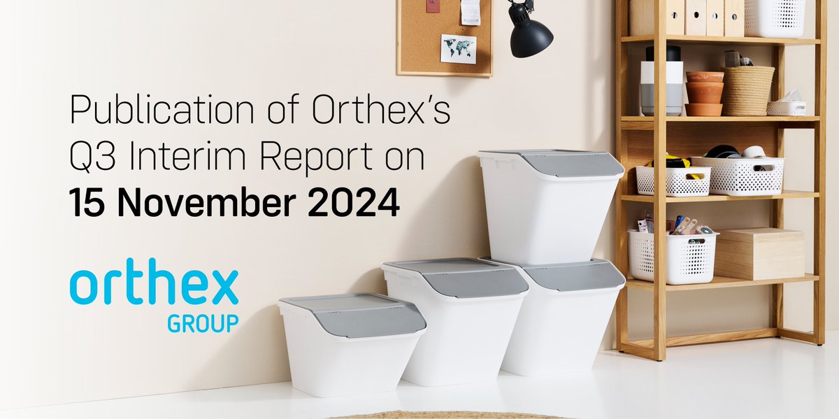 Orthex will publish its Q3 Interim Report on Friday, 15 November 2024 at around 9.00 a.m. EET. The corporate management will present the report on the same day at 11.00 a.m. EET in a webcast. Join here orthex.videosync.fi/q3-2024