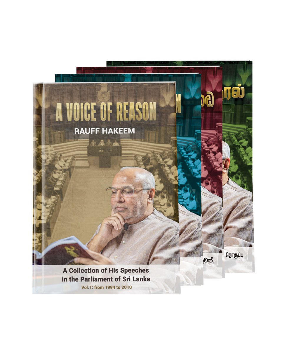 It is my pleasure to invite you for the launch of 'A Voice of Reason,' a collection of my speeches marking 30 years as a legislator in SL, to be held tomorrow, Saturday, November 9, 2024, at 4:00 p.m. at the 'Karaliya,' D.S. Senanayake Memorial Convention Hall, Kandy.