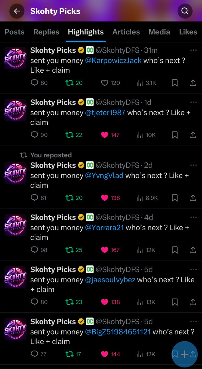 Skohty Picks tweet media