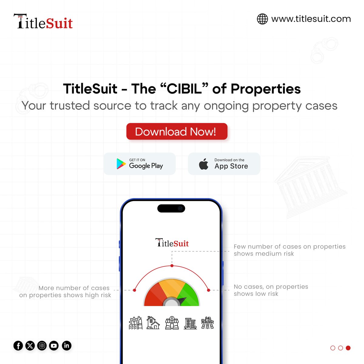 TitleSuit's tweet photo. 5 Reasons to List Your Ongoing #PropertyCase on #TitleSuit:
🔍Verified Listings = Buyer Trust 📣 Transparency for Buyers 💰 Save on Caution Notices 📝 Easy Self-Listing via App 🚫 Prevent Fraud, Stop Unauthorized Sales
Download Now: https://t.co/dkQprO9XBq
#titlesuitapp #property https://t.co/QxtBmurBLO