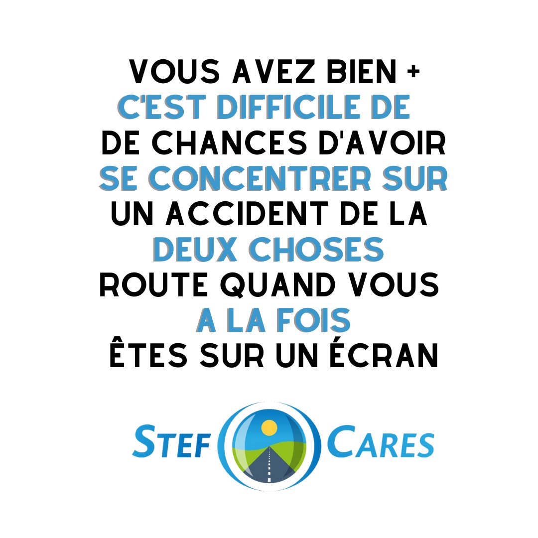 Notre objectif est clair : 0 mort lié au “#TextAndDrive” pour 2030 📵 
Le chiffre est élevé et traduit notre détermination à lutter contre ce fléau de plus en plus répandu parmi les automobilistes. 

Communiquer, sensibiliser et agir, #StefCares 
🔗 stef-cares.org