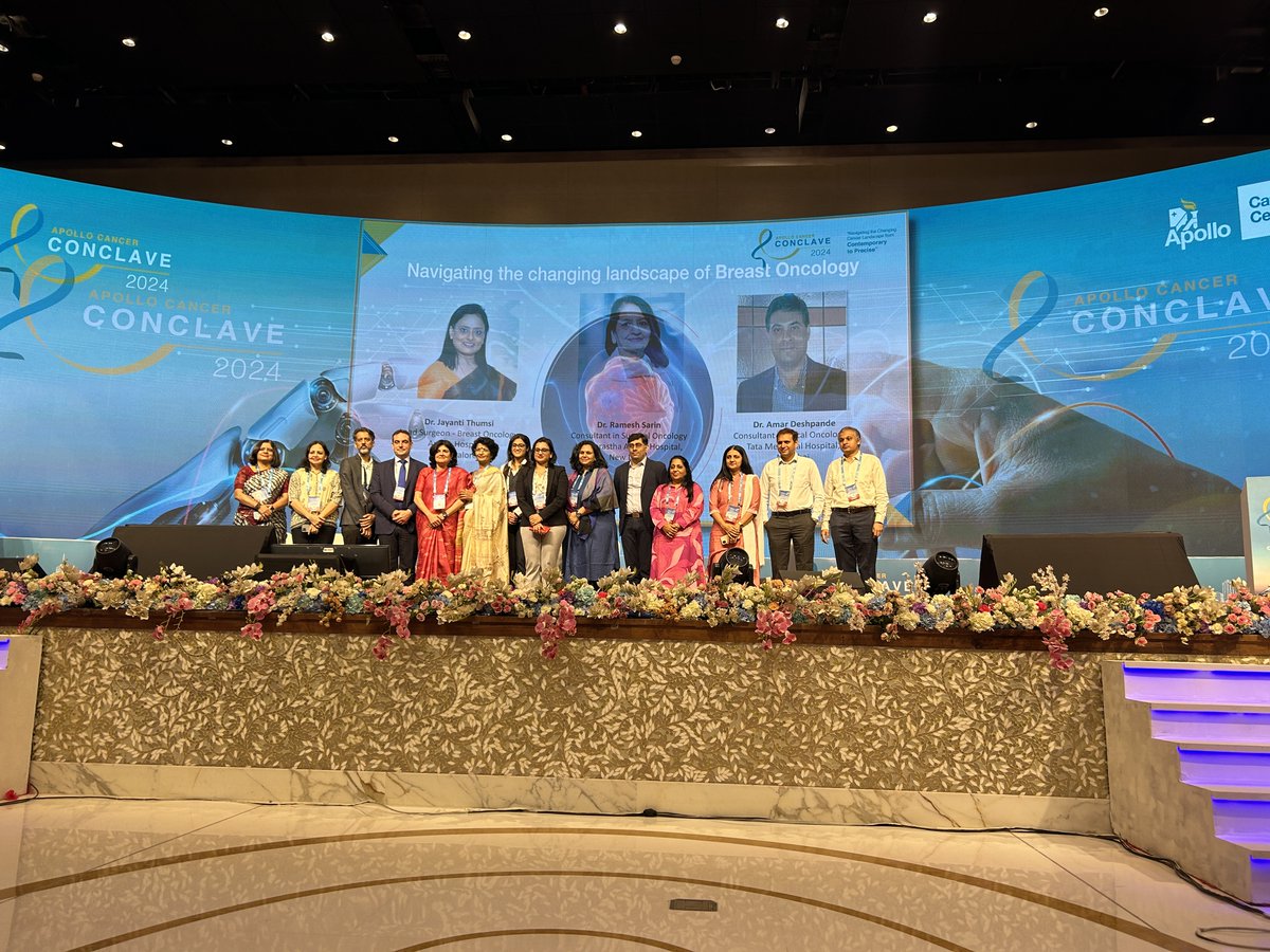 HospitalsApollo's tweet photo. Apollo Cancer Conclave 2024 | Robotic Breast Surgery Unveiling advancements in robotic breast surgery with global and Indian insights. Led by Jayanti Thumsi, Ramesh Sarin, and Amar Deshpande.

#ApolloCancerConclave #RoboticSurgery #BreastOncology #WinningOverCancer https://t.co/3blLZDTKy7