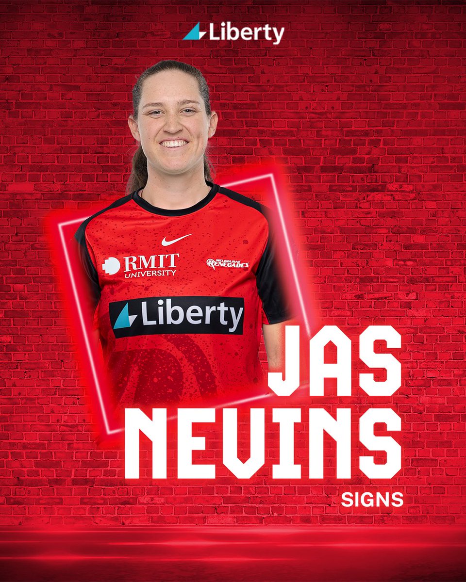RenegadesBBL's tweet image. Welcome, Jas! 🙌🏼

We’ve added the young Victorian all-rounder to the squad as a replacement player.

#GETONRED