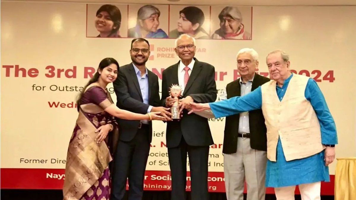 thenewsdrum's tweet photo. 28-year-old Odisha engineer Anil Pradhan bags third Rohini Nayyar Prize
https://t.co/MFUIyDHfG8

#Odisha #Engineer #AnilPradhan #RohiniNayyar #STEM #Education #Science @AnilPradhanEdu @YoungTinkerHQ @YoungTinkerFdn https://t.co/68JfWYSyMz