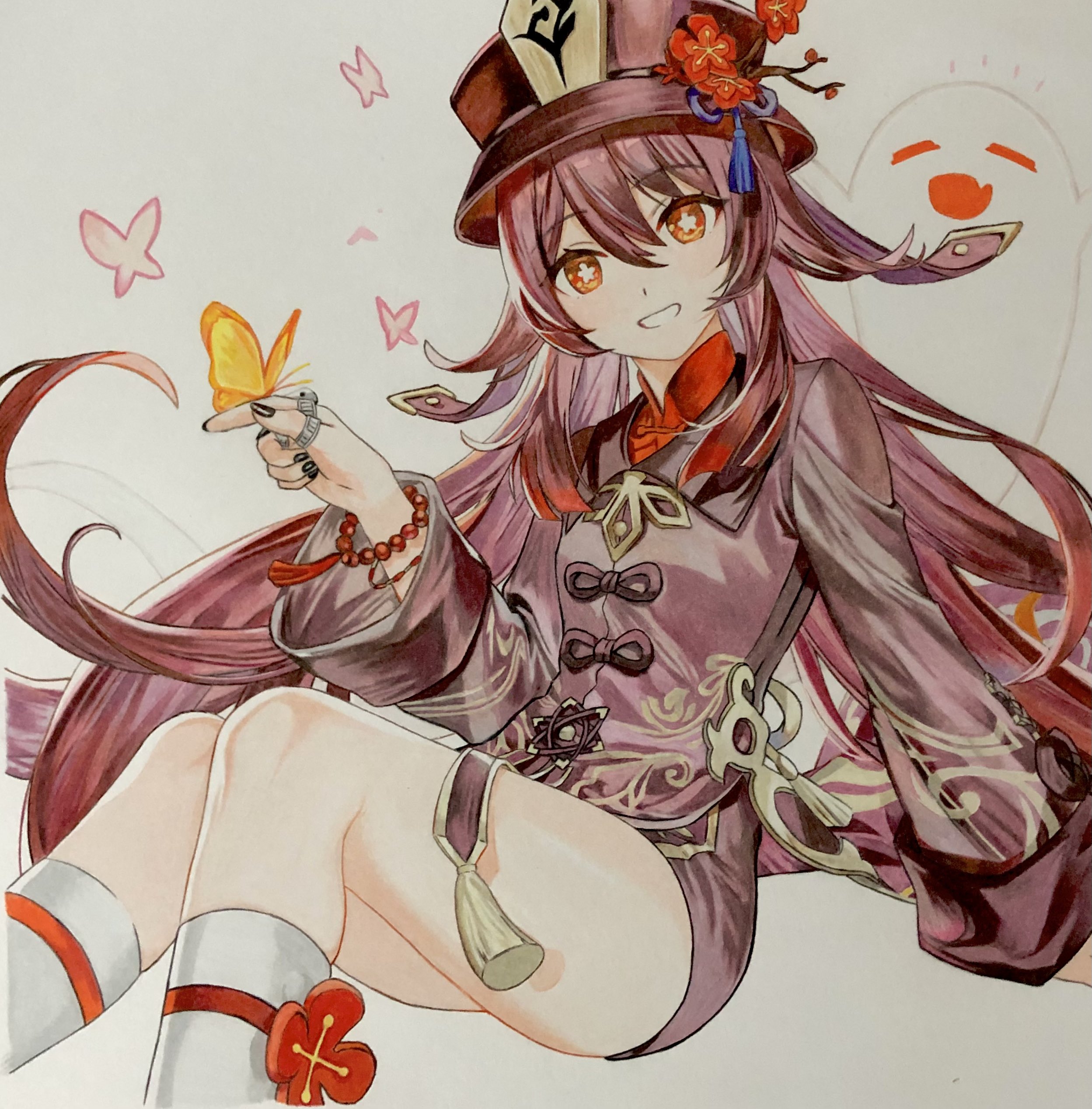 色鉛筆画 ルビー(原画) ユキヒョウ×ルビー 【自由】 完成しました！ #art