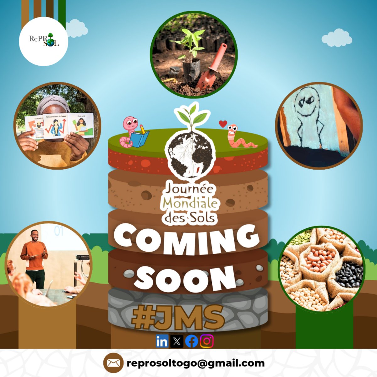 DuSol_tg's tweet photo. 𝗖𝗢𝗠𝗜𝗡𝗚 𝗦𝗢𝗢𝗡 !!!!!!
La journée mondiale des sols approche à grands pas !!!

@InadesFormation 
#ReProSol
#IAASTOGO
#FAO
#GlobalSoilPartnership
#REJEPPAT
#WSD2024 
#JMS
#Soilhealth
#UNBiodiversity
#biodiversity
#SaveSoil
#NeLaisserPersonneDeCôté https://t.co/wip6yrJ9p5