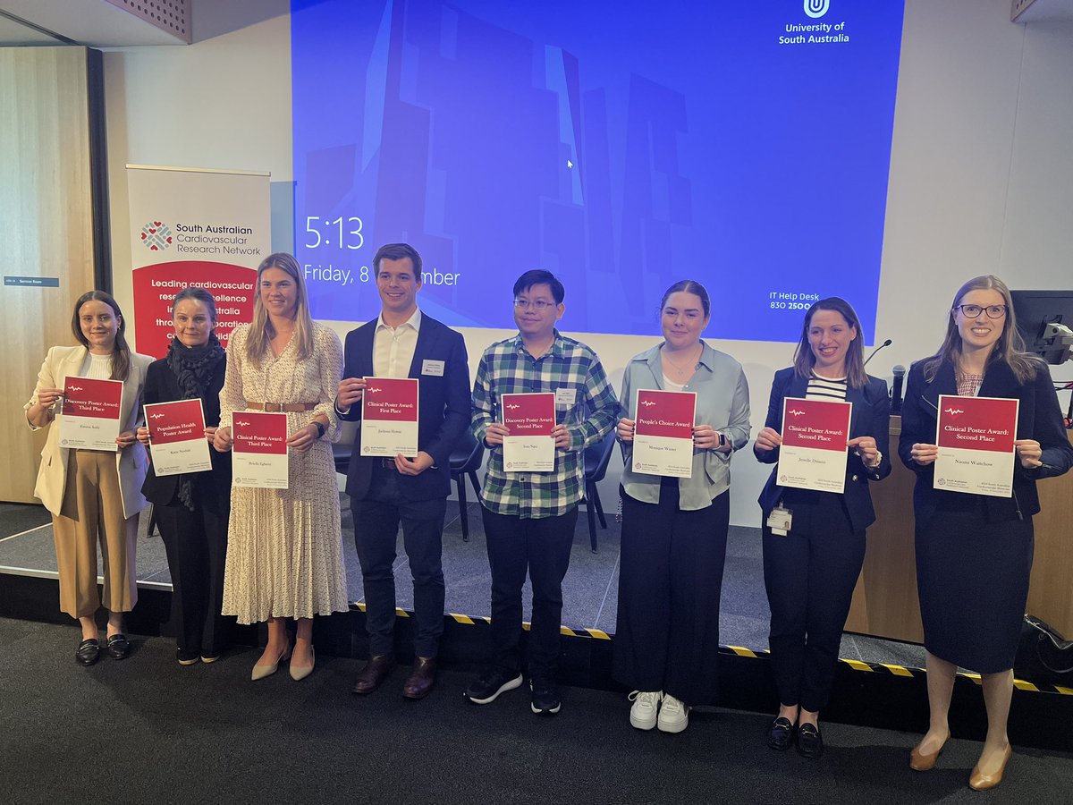 SACVRN's tweet image. 🏆🏆 Congratulations to all the student winners! The future of SA cardiovascular research is bright ⭐️