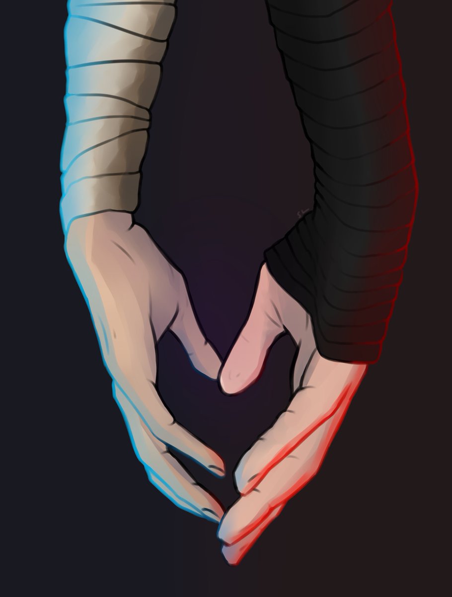 vendrafaxine's tweet photo. this did huge numbers on tumblr and is probably my favourite piece of mine #reylo #reyloart #starwarsart https://t.co/MTQQ39QgGS