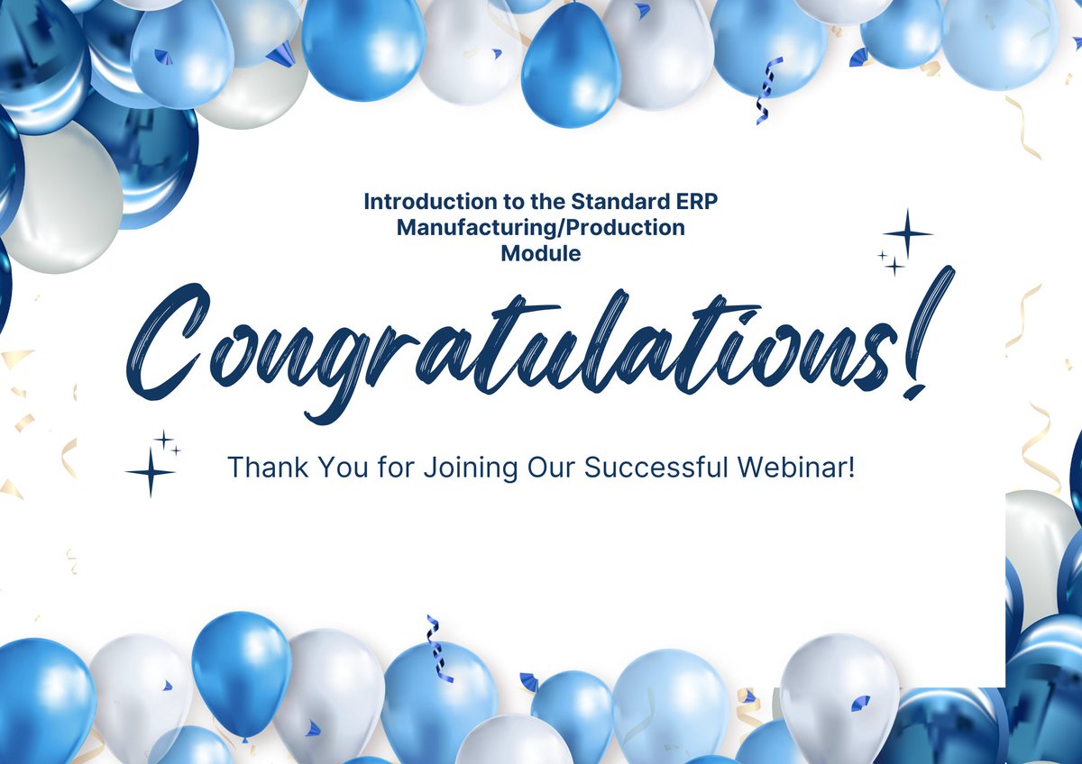 AddisSoftErp's tweet photo. Thank you for attending our "Introduction to the Standard ERP Manufacturing/Production Module" webinar! We hope you found it insightful and valuable.
link to webinar: https://t.co/IB92k5oMqU
#ERP #Manufacturing #StandardERP #ProductionManagement #AddisSoftware #Ethiopia https://t.co/AHuR4TCr9P