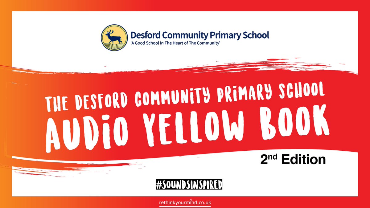 rethinkyourmind (@rethinkyourmind) on Twitter photo Congrats to all the children selected <a href="/DesfordCPS/">Desford Community Primary School</a> for #ThePrimarySchoolAudioYellowBook!👏🥳
👉rethinkyourmind.co.uk/news/congratul…
The personalised wellbeing resource features children's cover art & spoken word poetry & will be available for all pupils, staff & parents to download for free! Congrats to all the children selected <a href="/DesfordCPS/">Desford Community Primary School</a> for #ThePrimarySchoolAudioYellowBook!👏🥳
👉rethinkyourmind.co.uk/news/congratul…
The personalised wellbeing resource features children's cover art & spoken word poetry & will be available for all pupils, staff & parents to download for free!