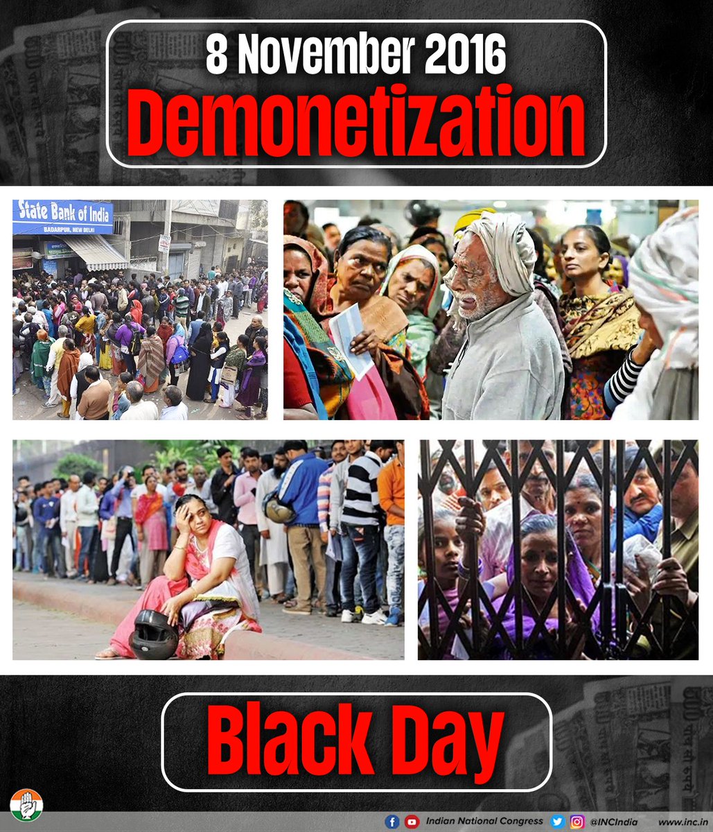 29greenelephant's tweet image. The flagship scheme of the BJP at the national level was #Demonetization where they destroyed all the small &amp;amp; medium businesses of this country.

It was a transfer of money from the poorest people of the country to the richest crony capitalist friends of Modi.

#ModiMadeDisaster