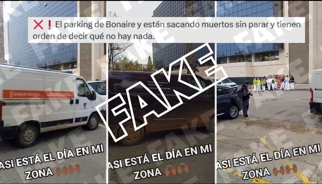 Newtral's tweet photo. 1⃣ Estos coches fúnebres no salen del parking de Bonaire, es la morgue de Valencia

2⃣ Los embalses de la Comunidad Valenciana tras la dana: del 4% al 94% de agua

3⃣ Así es la falsa narrativa que acusa a las ONG de bloquear la ayuda para la dana

https://t.co/B8adxcafgf https://t.co/tux6CzU9PQ
