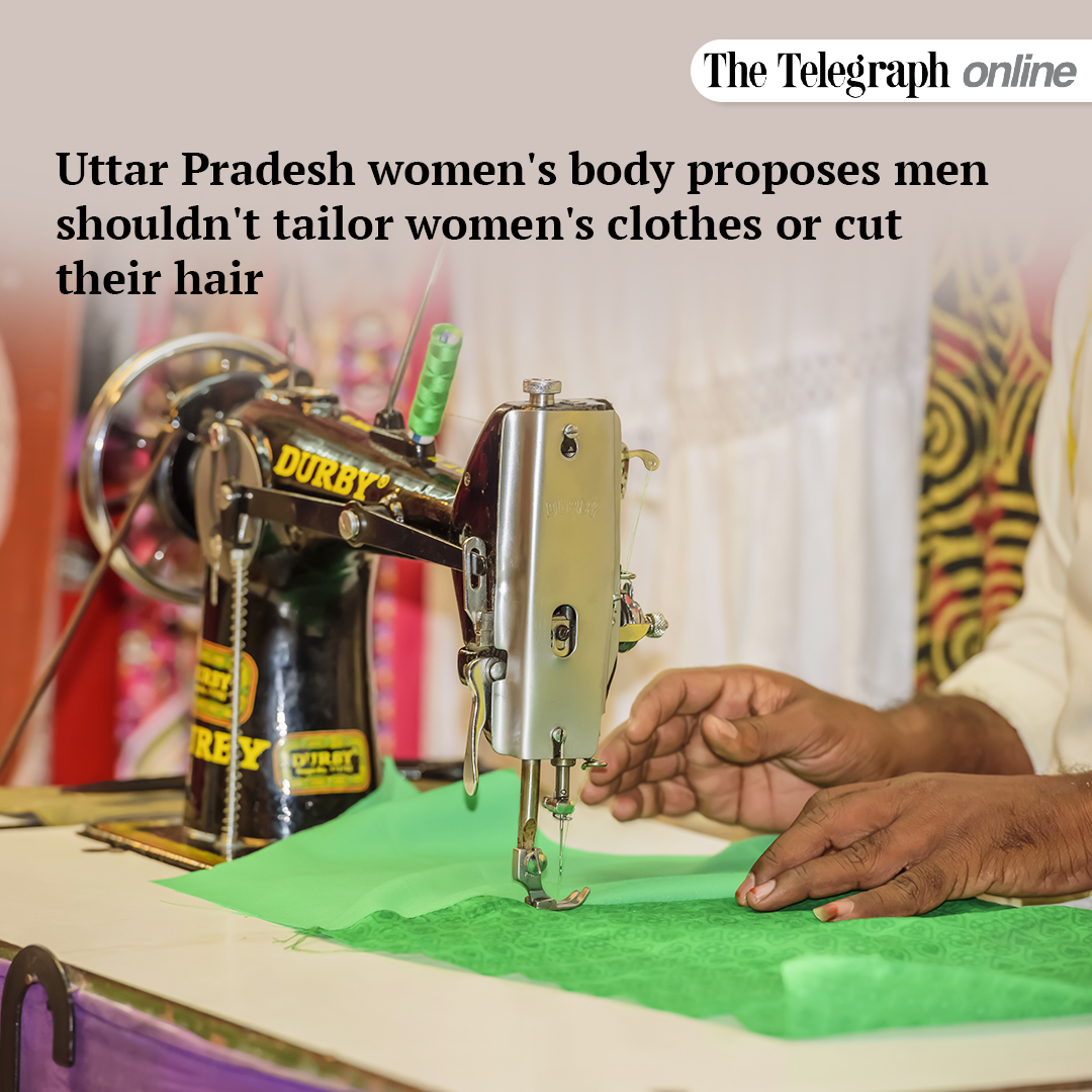 ttindia's tweet image. Men should not tailor clothes for women or cut a woman’s hair either, the Uttar Pradesh State Women Commission has proposed to protect women from “bad touch” and stymie the ill intentions of men
#uttarpradesh #badtouch  

telegraphindia.com/india/uttar-pr…