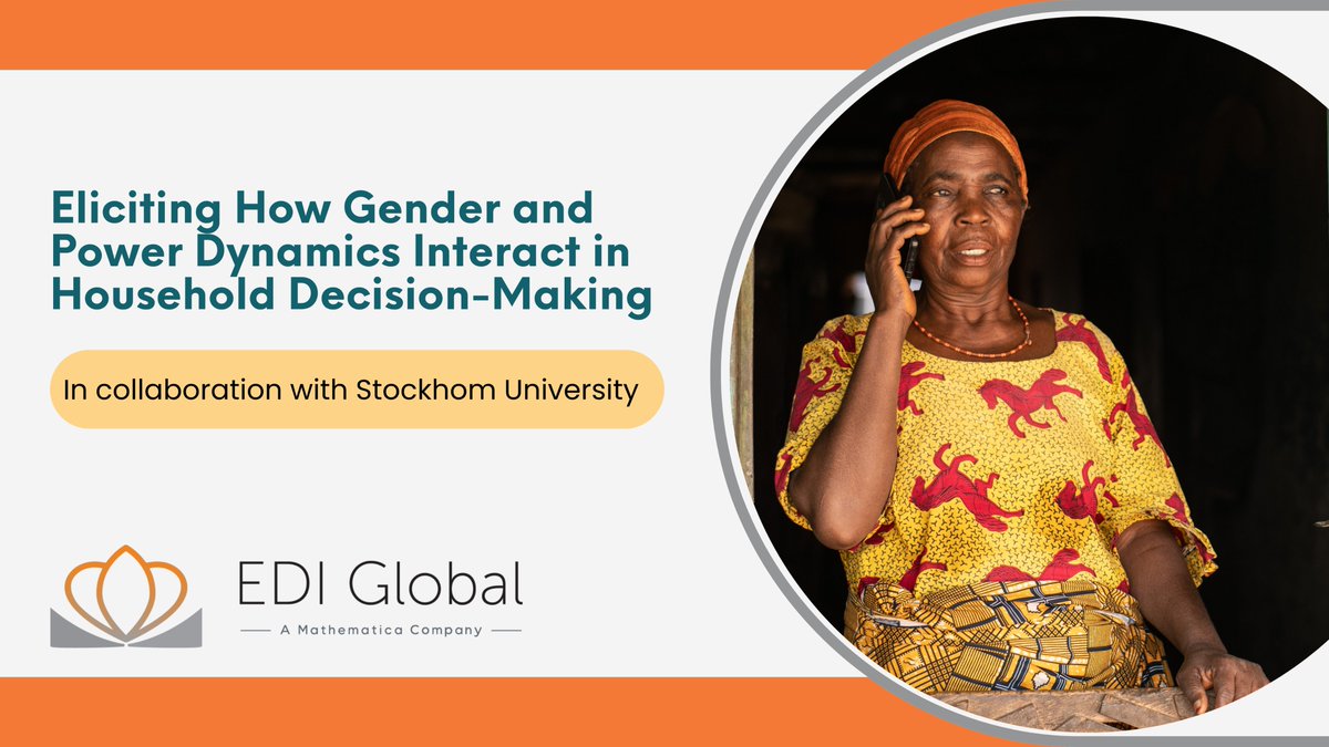 EDI Global (@ediglobal) on Twitter photo Last week, we conducted a supervisor training for a project exploring gender and power in household decision making with <a href="/Stockholm_Uni/">Stockholm University</a> . This project aims to deepen our understanding of child and parent well-being, examining family dynamics and influences that shape our lives. Last week, we conducted a supervisor training for a project exploring gender and power in household decision making with <a href="/Stockholm_Uni/">Stockholm University</a> . This project aims to deepen our understanding of child and parent well-being, examining family dynamics and influences that shape our lives.