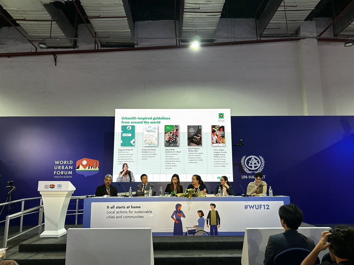 IS_UrbanHealth's tweet photo. Kicking off this last day at #WUF12 with our “Public Spaces for Children” panel moderated by @NathalieRoebbel @WHO  — taking place in ONE UN Room A!

Sharing the floor with colleagues from @UNHABITAT @UNICEF @GlobalStreets @vanleerfdn @limacomovamos @WUF_UNHabitat 

#UrbanHealth https://t.co/yoXINrZ5rj