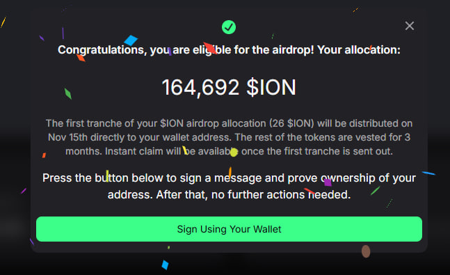 FEIjiji_eth's tweet photo. Ionic airdrop $ION 

Claim you allocation $ION

Airdrop -  https://t.co/ZyQkXyso6J

#IonProtocol https://t.co/YLiyYTvMrX