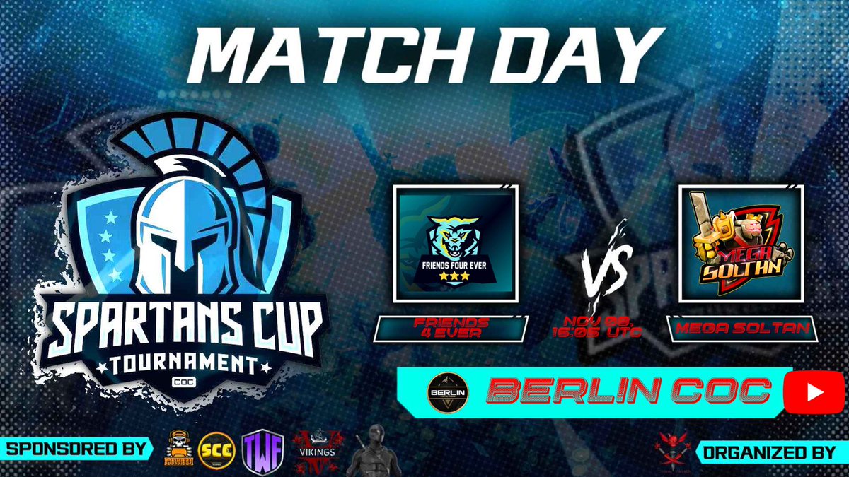 BERLIN COC (@berlin_coc) on Twitter photo MATCH DAY ⌚14:05 UTC ....
🏆AAC16 🏆PERKY CUP 🏆Spartans Cup
💎Awesome Monster🆚Shark Assassin
💎TGG Space🆚Boom Academy
💎friends 4 ever🆚Mega Soltan
<a href="/teamvanishcoc/">Teamvanish Esports 🇧🇩</a> youtube.com/live/iyOOPeb0t… MATCH DAY ⌚14:05 UTC ....
🏆AAC16 🏆PERKY CUP 🏆Spartans Cup
💎Awesome Monster🆚Shark Assassin
💎TGG Space🆚Boom Academy
💎friends 4 ever🆚Mega Soltan
<a href="/teamvanishcoc/">Teamvanish Esports 🇧🇩</a> youtube.com/live/iyOOPeb0t…