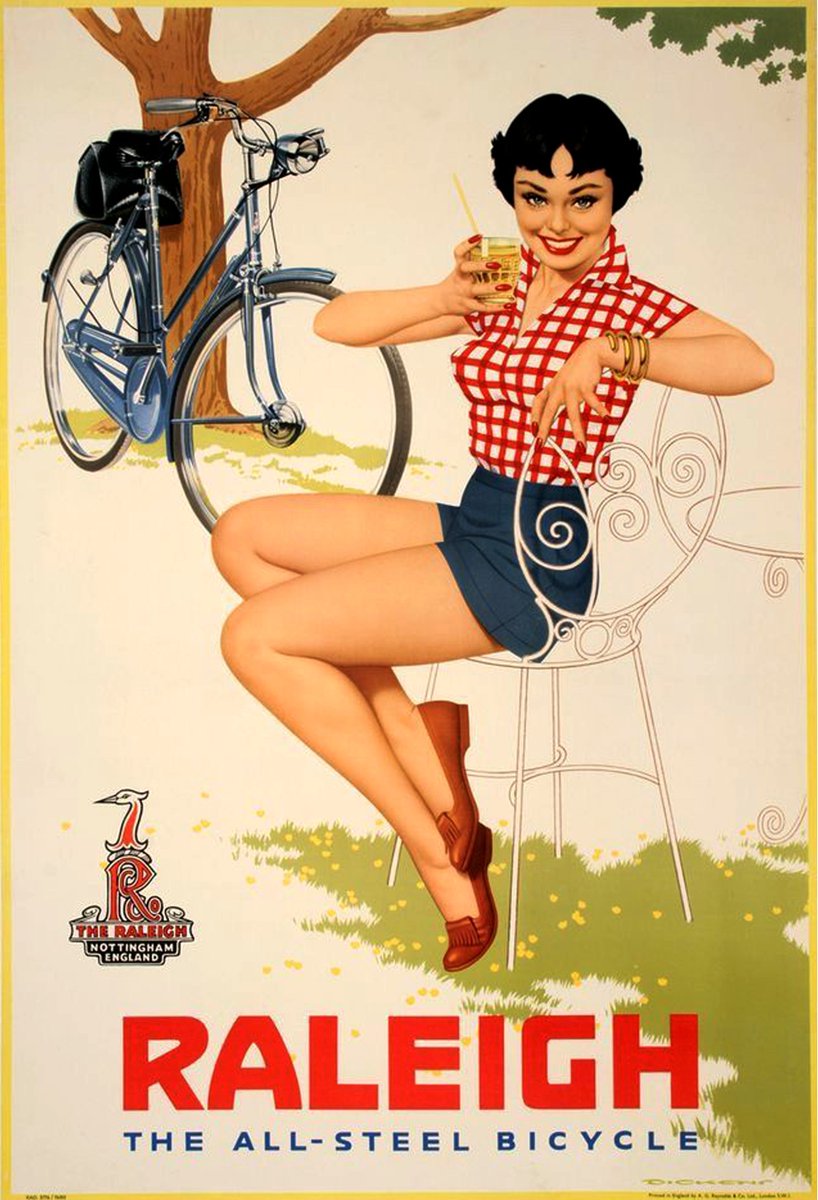 In 1913, Raleigh was the largest bicycle manufacturing company in the world.
From 1921 to 1935, #Raleigh also produced motorcycles and three-wheel cars, leading to the formation of Reliant Motors.
Raleigh #bicycle is now a division of the Dutch corporation Accell.
#BicycleHistory