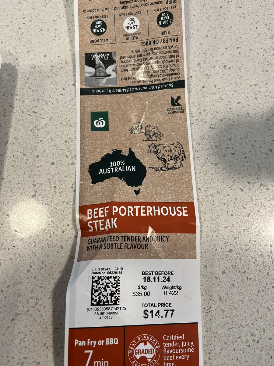 GB_Talking's tweet photo. @woolworths  this is what I got from Woolies.

Not happy at $35 per kg.
 185g of fat 
238 of meat at $35 per kilo.

What are you telling your providers to do.

I do feel so ripped off https://t.co/EbVVWB9d5J