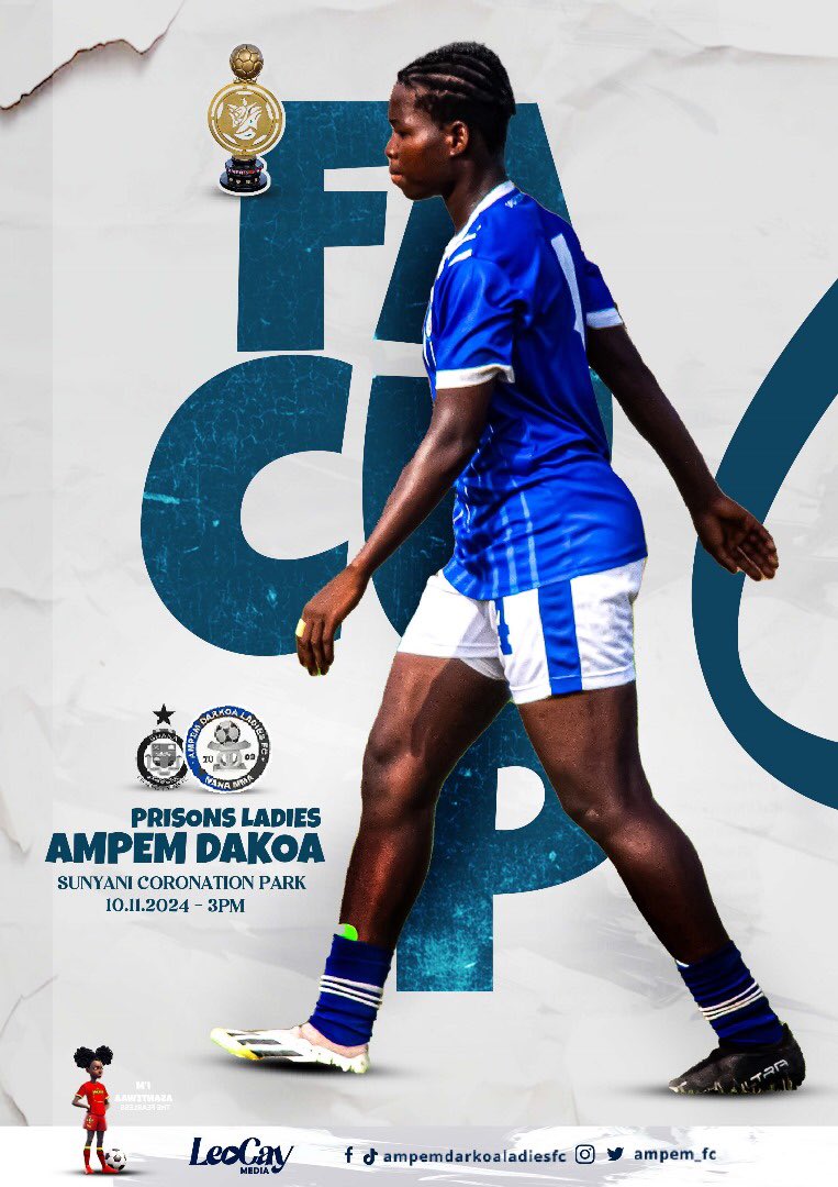 Another visit to the Suncity for the first round of the Women FA Cup against our neighbors…

#NanaMma👑💙🤍
#asantewaathefearless