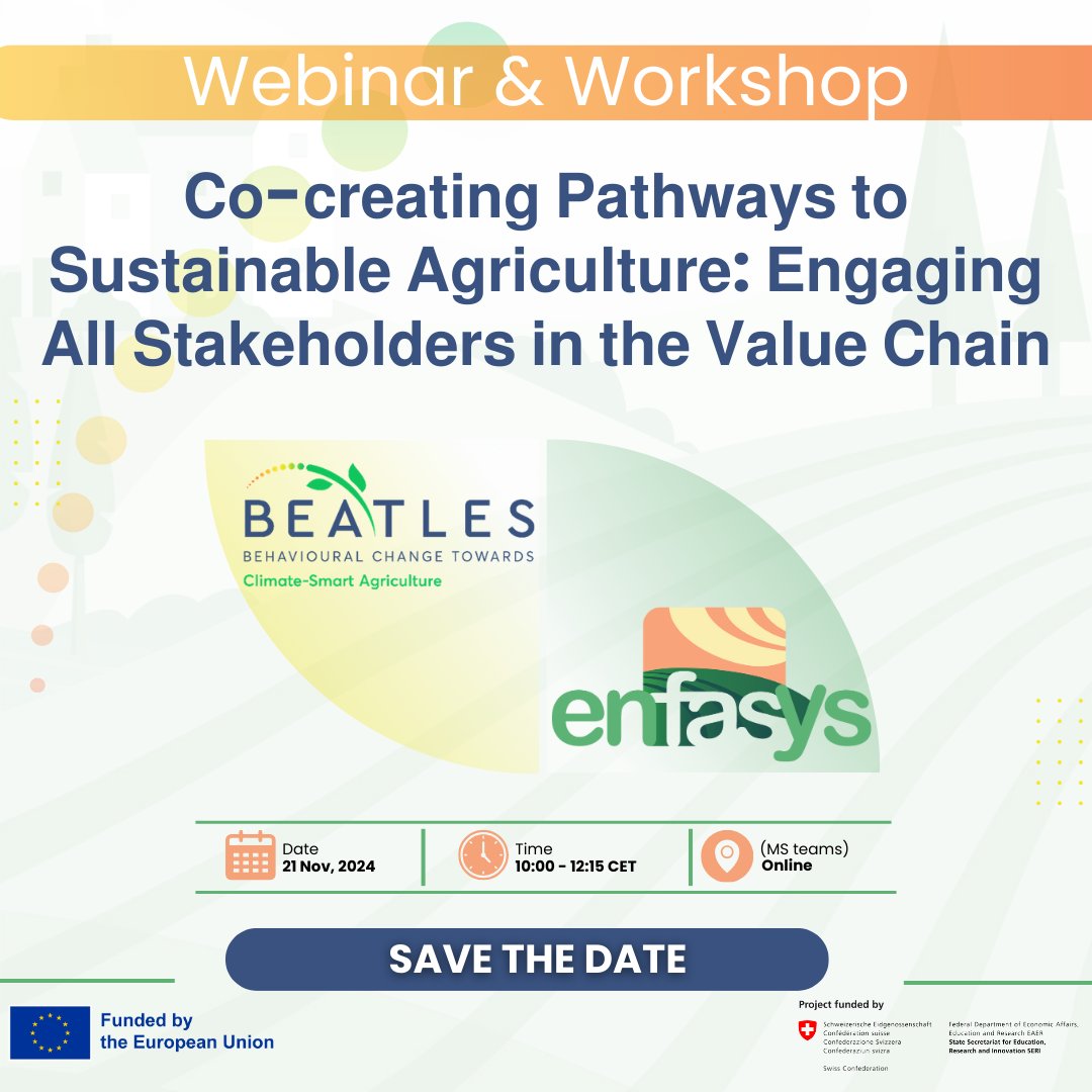 Don’t miss out! 
On November 21st, <a href="/BEATLES_EU/">BEATLES project EU</a>  &amp; ENFASYS are teaming up for a joint webinar and workshop! 

Date: Nov 21, 2024 | 10:00-12:15 CET
Check out the agenda here: beatles-project.eu/.../2024/10/Ag…
Join us: docs.google.com/.../1FAIpQLSf4…