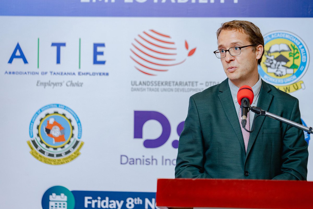 Mr. Klaus Lehn Christensen from Danish Industry <a href="/dieastafrica/">DI East Africa</a>  delivers his remarks during the TVET Conference in Tanzania on Skills Development and Youth Employability today.

#TVETConference | #ATETanzania