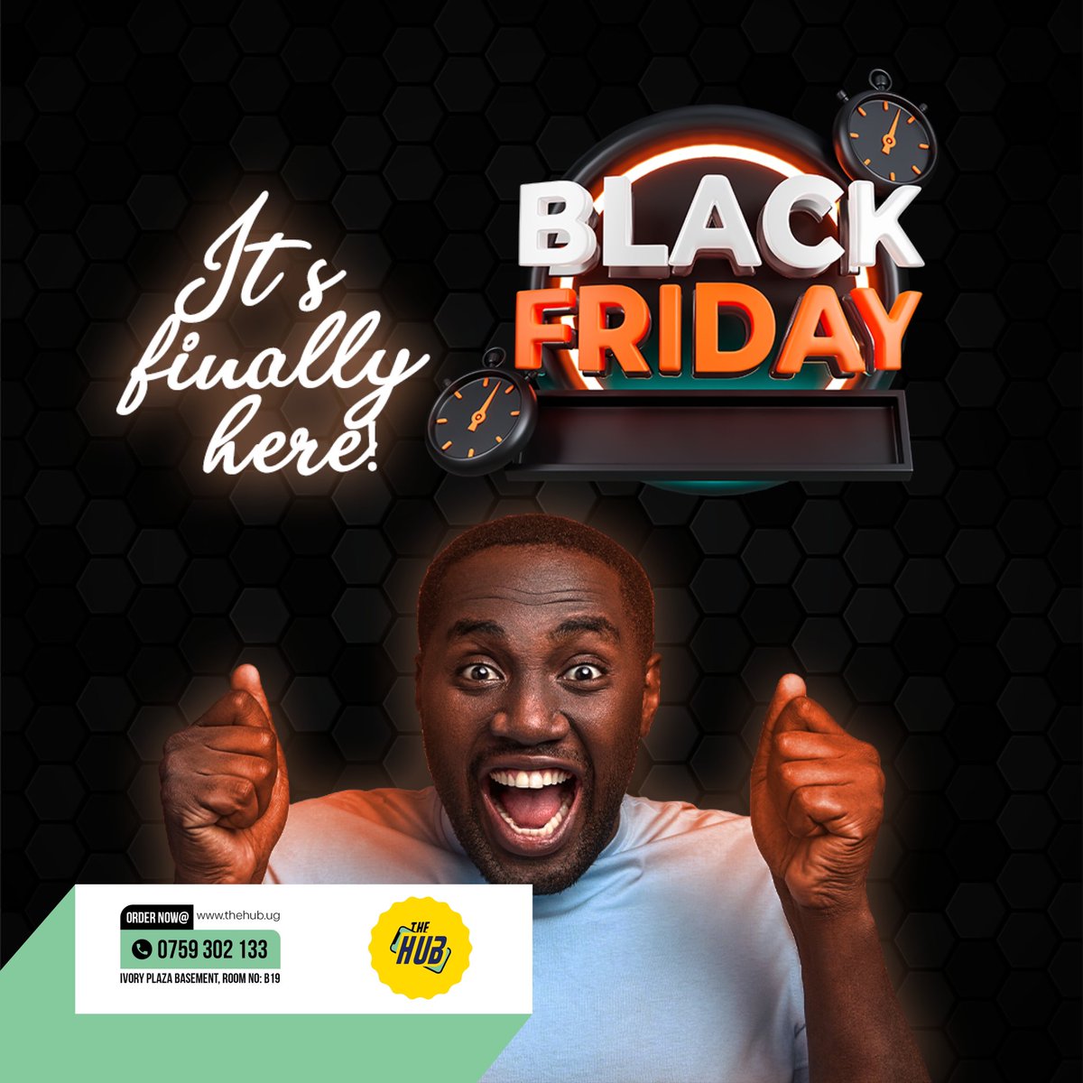 thehubuganda1's tweet photo. 1.“🖤 Black November is ON at The Hub UG! Get ready for massive savings on top gadgets and accessories all month long. Don’t wait—grab your deal before it’s gone! 💥 Shop now at https://t.co/QBk6BKh0Jl.” https://t.co/3HuvUadCtC