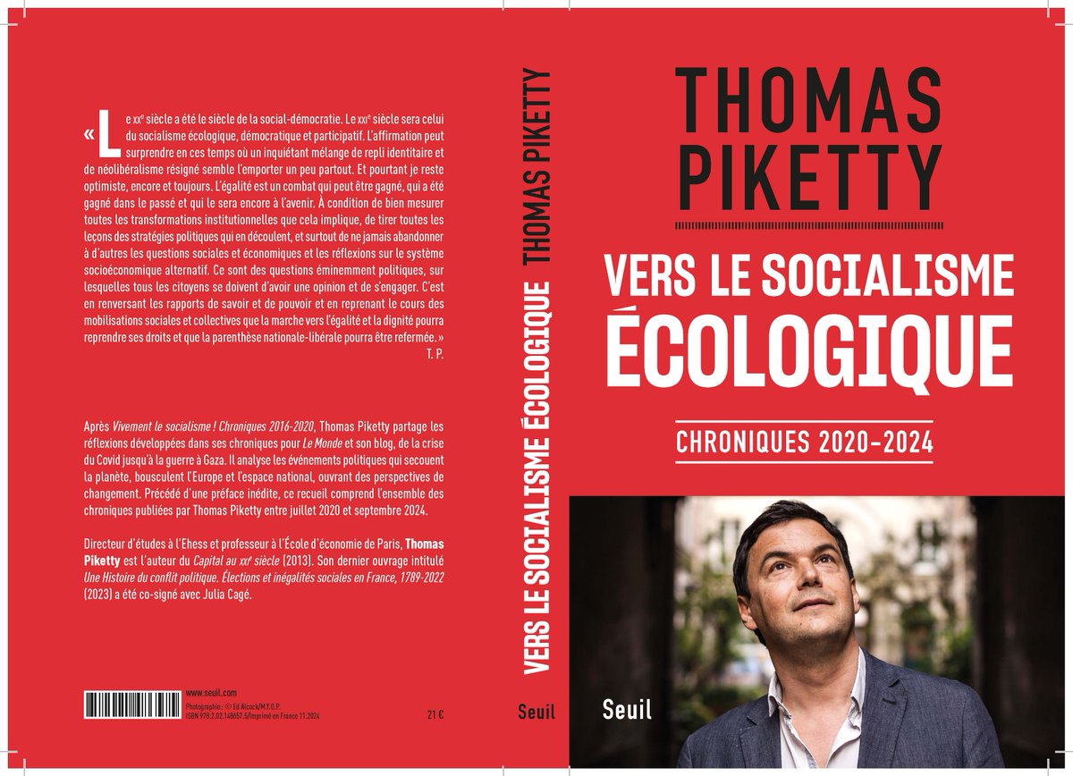 My new book is out today
All the chronicles published in Le Monde and my blog from 2020 to 2024
+ a new preface « Toward ecological socialism »
The mixture of nationalism &amp; free-market liberalism that is currently raging will never be able to adress the social and climate