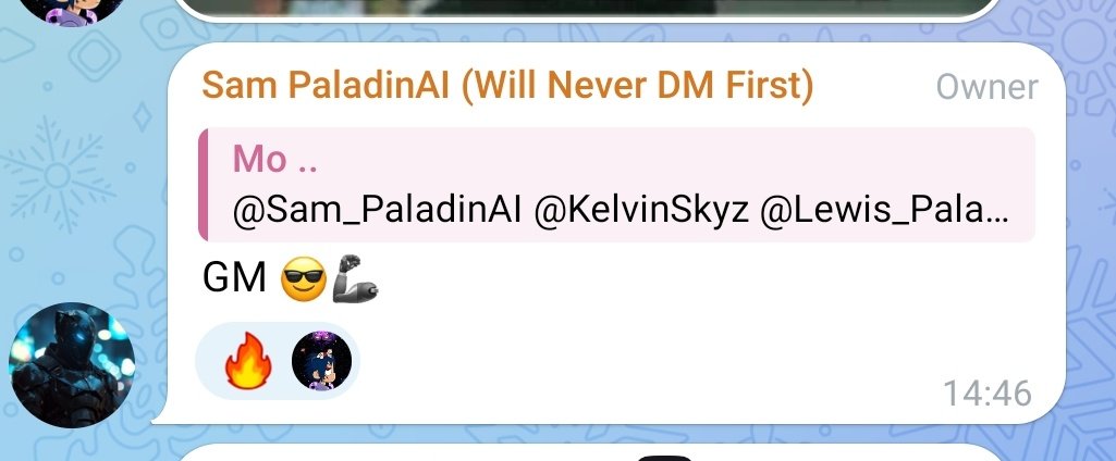 bear_1370's tweet photo. Every time He say GM, we will increase by 20%.
who knows!!!
Do we hear something like this from him today?
#palai
@PaladinAIETH https://t.co/MPxlw83KRT